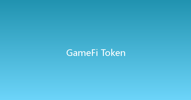 GameFi Token 
